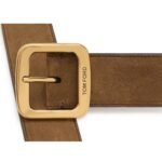 TOM FORD SUEDE SQUARE BELT