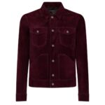 TOM FORD CASHMERE SUEDE WESTERN JACKET INDIGO