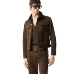 TOM FORD TWILL CORD COLLAR DENIM JACKET