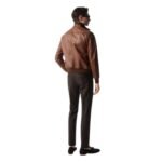 TOM FORD GRAIN LEATHER TRACK BOMBER
