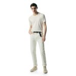 TOM FORD PLACED RIB CREW NECK OPTICAL WHITE