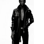 TOM FORD SILK VISCOSE RIB HENLEY BLACK