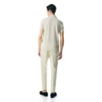 TOM FORD SILK BLEND PIQUET POLO ECRU