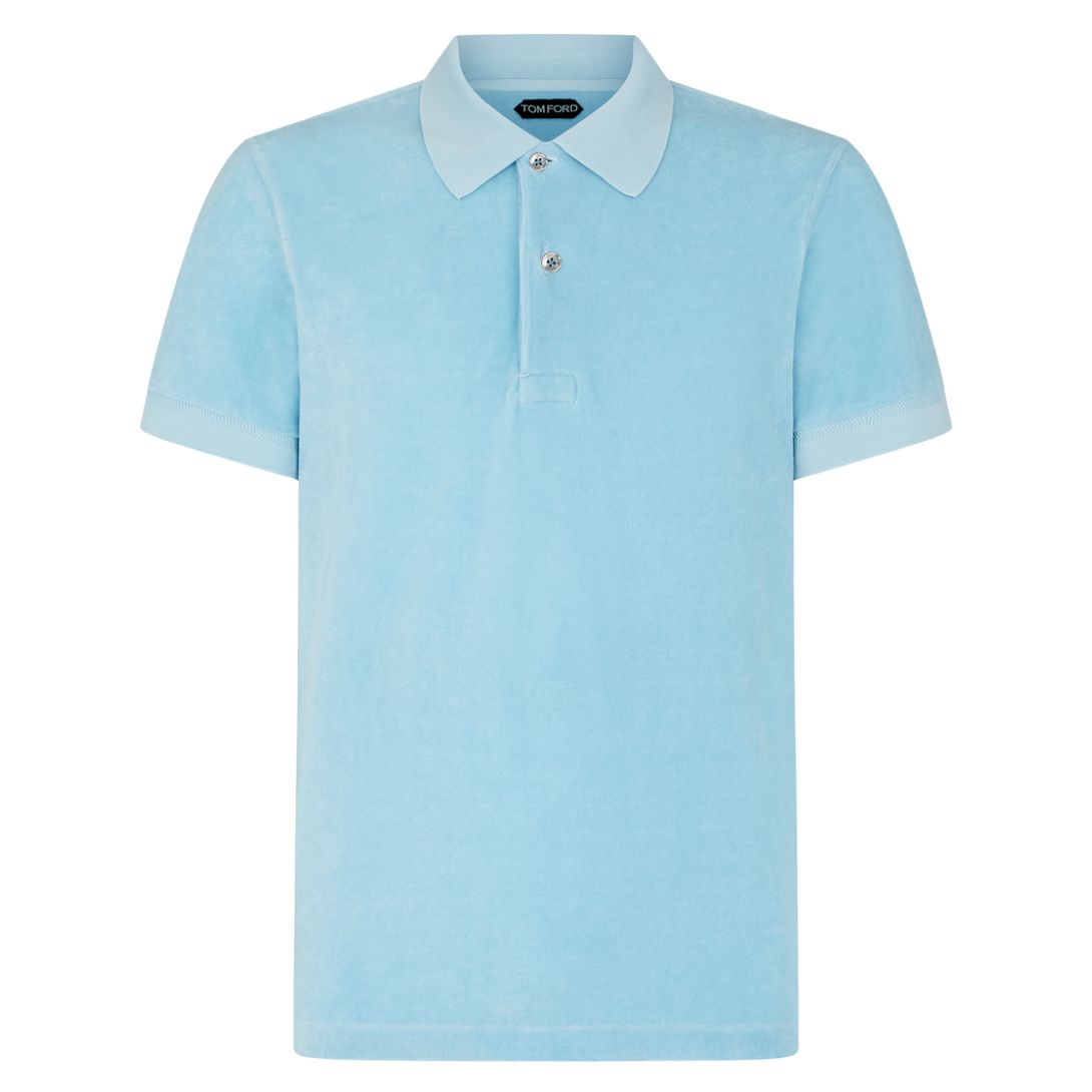 3 TOM FORD TOWELLING POLO SKY