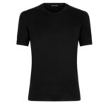 TOM FORD PLACED RIB CREW NECK PASTEL BLUE