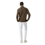 TOM FORD SILK MERINO SHAWL COLLAR CARDIGAN MILITARY