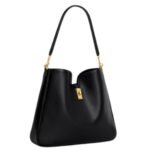 CELINE MEDIUM CAMILLE 16 SOFT BAG IN SMOOTH CALFSKIN BLACK