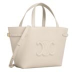 CELINE MINI CABAS ANAIS CUIR TRIOMPHE IN GRAINED CALFSKIN PALE BEIGE