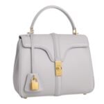 CELINE SMALL 16 BAG IN SATINATED CALFSKIN CLOUDY GREY