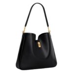 CELINE MEDIUM CAMILLE 16 SOFT BAG IN SMOOTH CALFSKIN BLACK