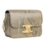 CELINE TEEN TRIOMPHE BAG IN PEARLY PYTHON