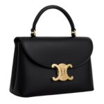 CELINE TEEN NINO BAG IN SMOOTH SATINATED CALFSKIN BLACK