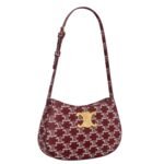 CELINE MEDIUM TILLY BAG IN TRIOMPHE CANVAS TWO TONE