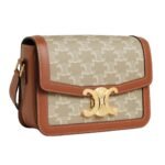 CELINE TEEN TRIOMPHE BAG IN TRIOMPHE CANVAS AND CALFSKIN