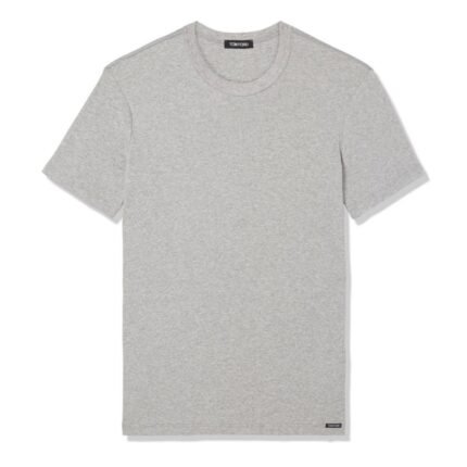 TOM FORD COTTON CREWNECK T SHIRT BROWN