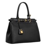 CELINE CONTI BAG IN SUPPLE GRAINED CALFSKIN BLACK