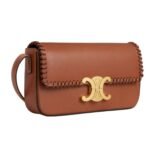 CELINE SHOULDER BAG CLAUDE IN BRAIDED NATURAL CALFSKIN