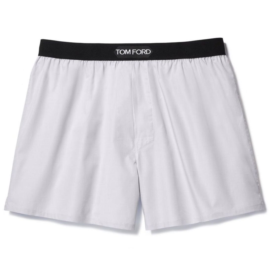 3 TOM FORD COTTON BOXERS LIGHT GREY