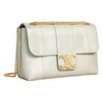 CELINE MEDIUM VICTOIRE BAG IN PEARLY PYTHON