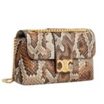CELINE TEEN VICTOIRE BAG IN PYTHON NATURAL