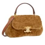CELINE TEEN CELINE LOLA IN SHEARLING AND CALFSKIN