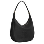 CELINE LARGE HELOÏSE CUIR TRIOMPHE BAG IN SUPPLE GRAINED CALFSKIN BLACK
