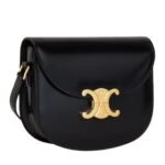 CELINE BESACE CLEA IN SHINY CALFSKIN BLACK