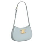 CELINE MEDIUM TILLY BAG IN SHINY CALFSKIN ICE BLUE