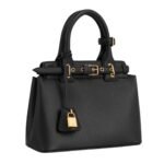 CELINE TEEN CONTI BAG IN SUPPLE GRAINED CALFSKIN BLACK
