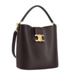 CELINE MEDIUM BUCKET LOUISE IN SMOOTH CALFSKIN EBONY