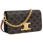 CELINE MULTIPOCHETTE IN TRIOMPHE CANVAS AND CALFSKIN