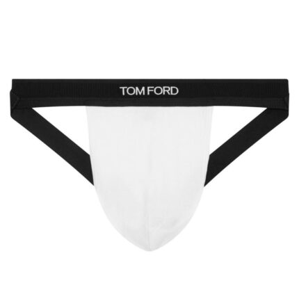 TOM FORD COTTON JOCK STRAP WHITE