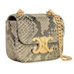 CELINE MINI CHAIN CLAUDE IN PEARLY PYTHON NATURAL