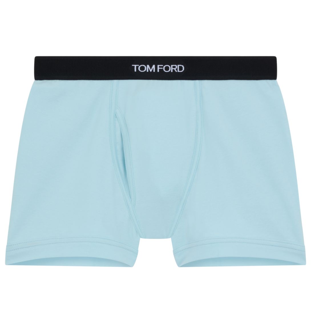 3 TOM FORD COTTON BOXER BRIEFS ARCTIC BLUE