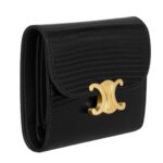 CELINE SMALL FLAP WALLET TRIOMPHE IN LIZARD