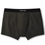 TOM FORD COTTON BOXER BRIEFS MILITARY GREEN