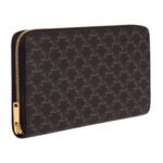 CELINE LARGE ZIPPED WALLET IN TRIOMPHE CANVAS