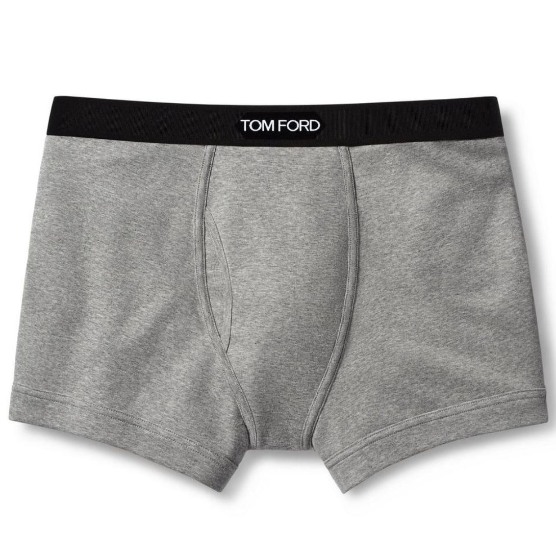 3 TOM FORD COTTON BOXER BRIEFS GREY