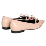 CELINE SUZY POINTY TOE BALLERINA IN PATENT CALFSKIN BLUSH