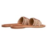 CELINE LYMPIA MULE IN RAFFIA