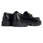 CELINE MARGARET LOAFER WITH TRIOMPHE CHAIN IN POLISHED BULL