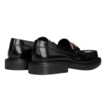 CELINE UNIVERSITÉ TRIOMPHE CHAIN LOAFER IN POLISHED BULL AND TARTAN