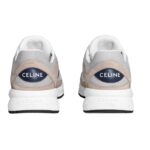 CELINE RUNNER CR 03 LOW LACE UP SNEAKER IN MESH SUEDE CALFSKIN AND CALFSKIN