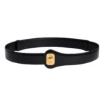 CELINE JOSEPHINE BELT LARGE MODEL IN TAURILLON LEATHER BLACK