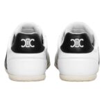 CELINE JOGGER LOW LACE-UP SNEAKER WITH TRIOMPHE IN SUEDE CALFSKIN AND CALFSKIN