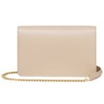 CELINE WALLET ON CHAIN MARGO IN SHINY CALFSKIN NUDE