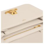 CELINE CLASSIQUE TRIOMPHE BAG IN SHINY CALFSKIN PALE BEIGE