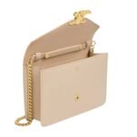 CELINE WALLET ON CHAIN MARGO IN SHINY CALFSKIN NUDE