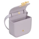 CELINE MINI CLAUDE IN SHINY CALFSKIN LIGHT LILAC