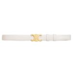 CELINE MEDIUM TRIOMPHE BELT IN TAURILLON LEATHER BLACK